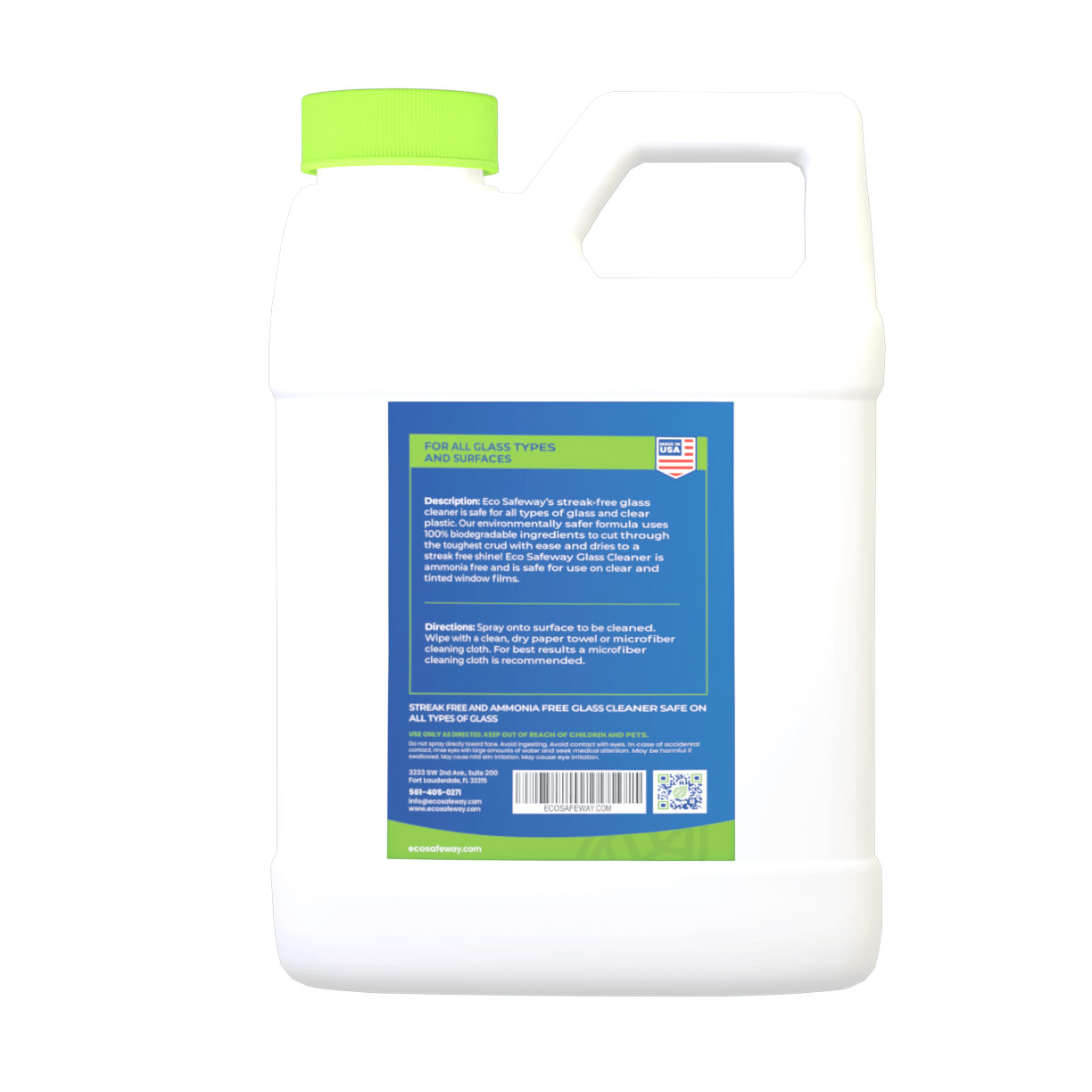 Glass Cleaner, Ammonia Free (Eco Safeway Janitorial)