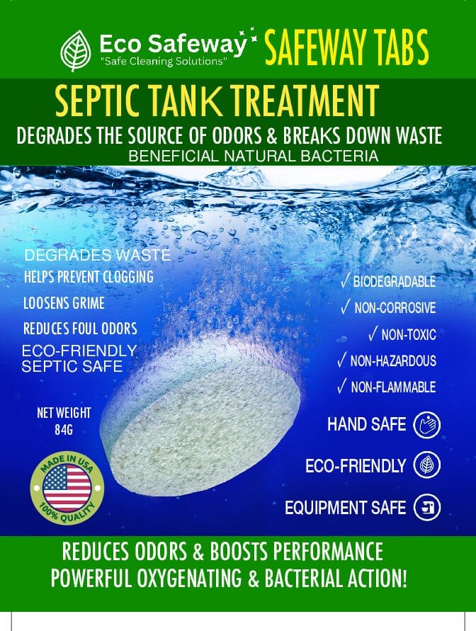 Eco Safeway Septic Tank Treatment Tablets for eco-friendly wastewater and septic system care