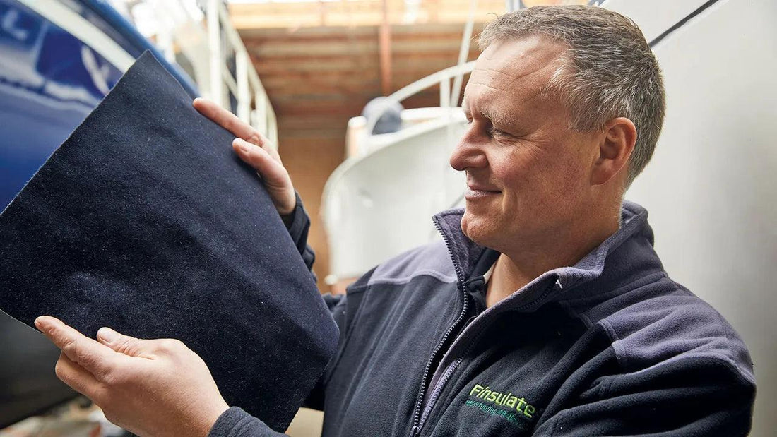 Close-up of Finsulate antifouling hull wrap inspired by sea urchins with spiky, flexible nylon fibers preventing marine biofouling.