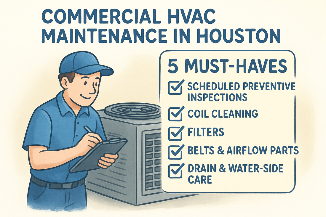 Commercial HVAC Maintenance in Houston: 5 Must-Haves