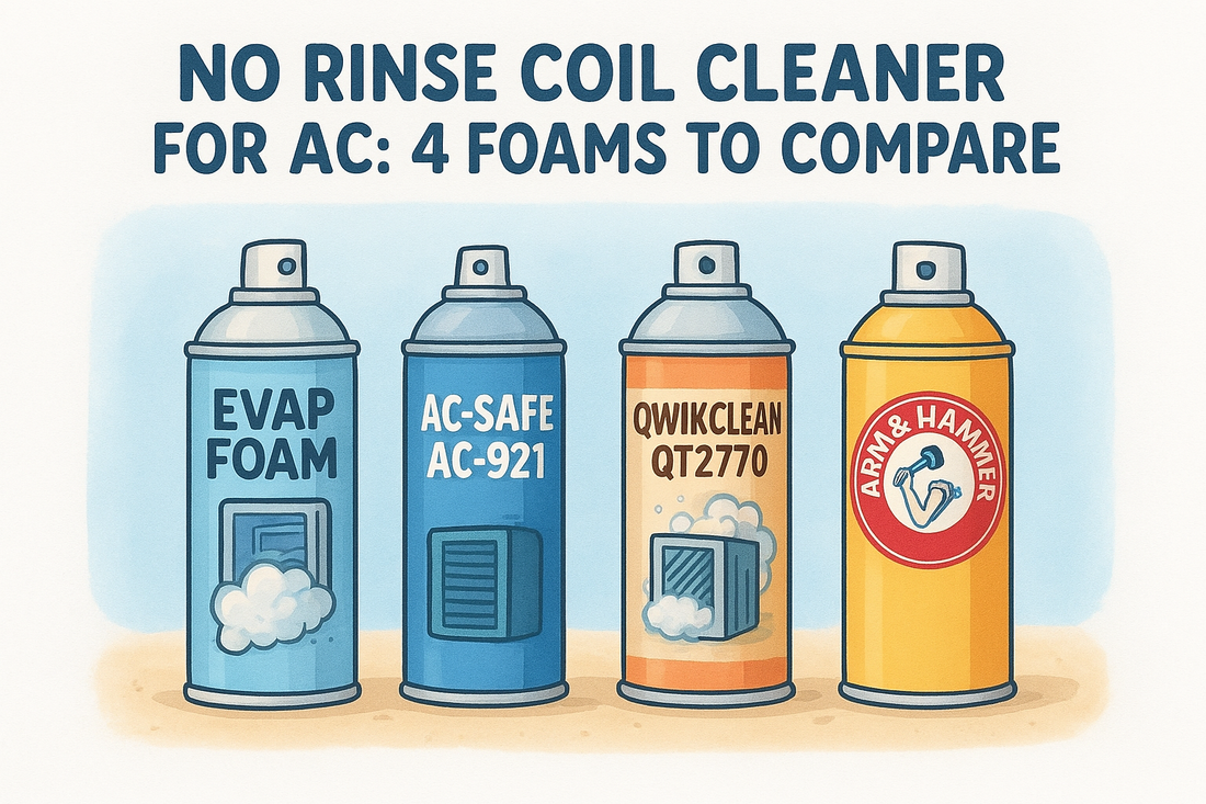 No Rinse Coil Cleaner for AC: 4 Foams to Compare