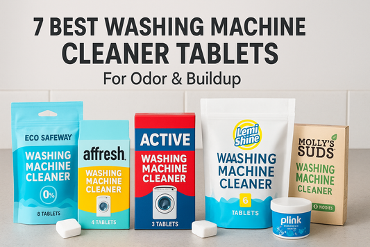 7 best washing machine cleaner tablets for odor and buildup infographic