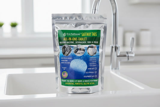 Enzyme cleaner tablets for drains, washing machines, dishwashers & sinks