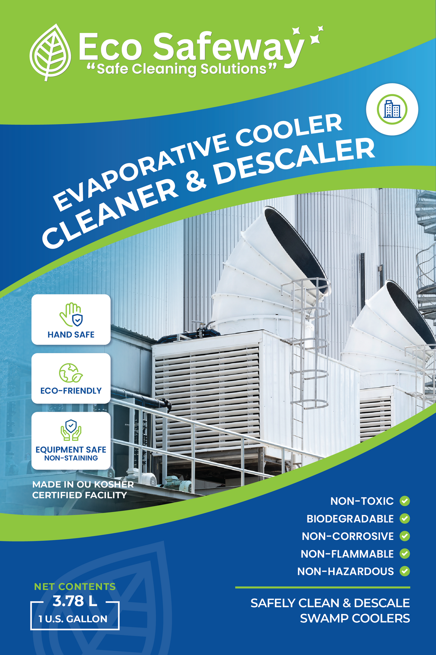 Evaporative Cooler & Swamp Cooler Cleaner (Eco-friendly)