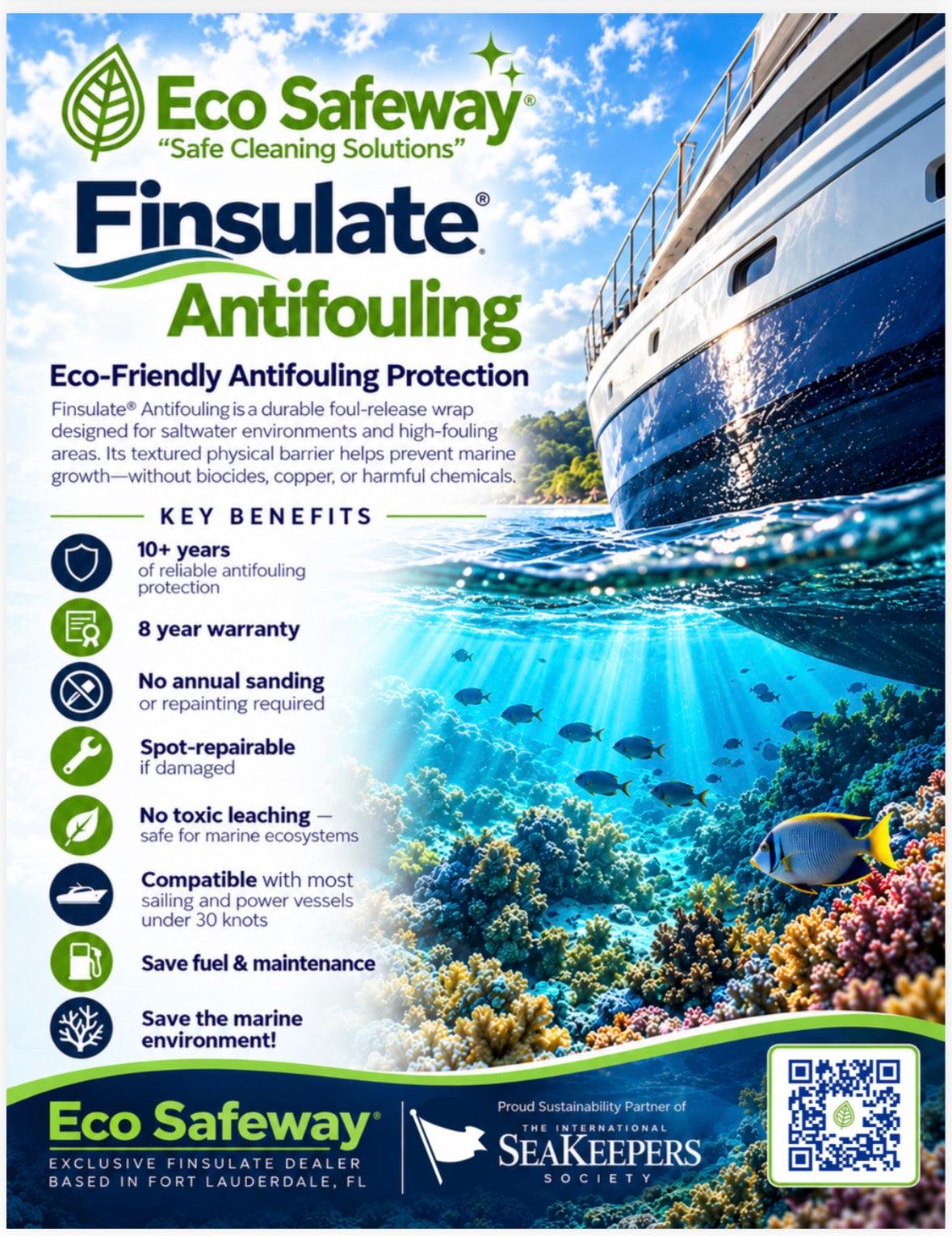 Bottom Paint Alternative: Finsulate® Fiber Antifouling Wrap (8 YEAR WARRANTY)  Contact us for QUOTES.