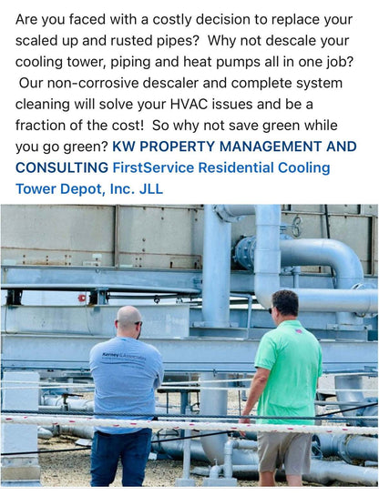 Cooling Tower Descaling Chemical (Non-Corrosive, Eco-Friendly CIP Cleaner) Biodegradable Industrial Cleaning Solution