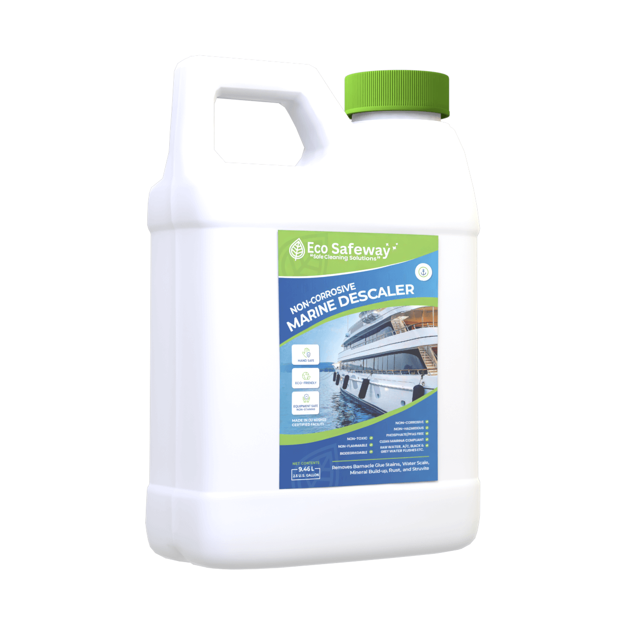 RAW WATER FLUSH, Non-Corrosive Marine Descaler