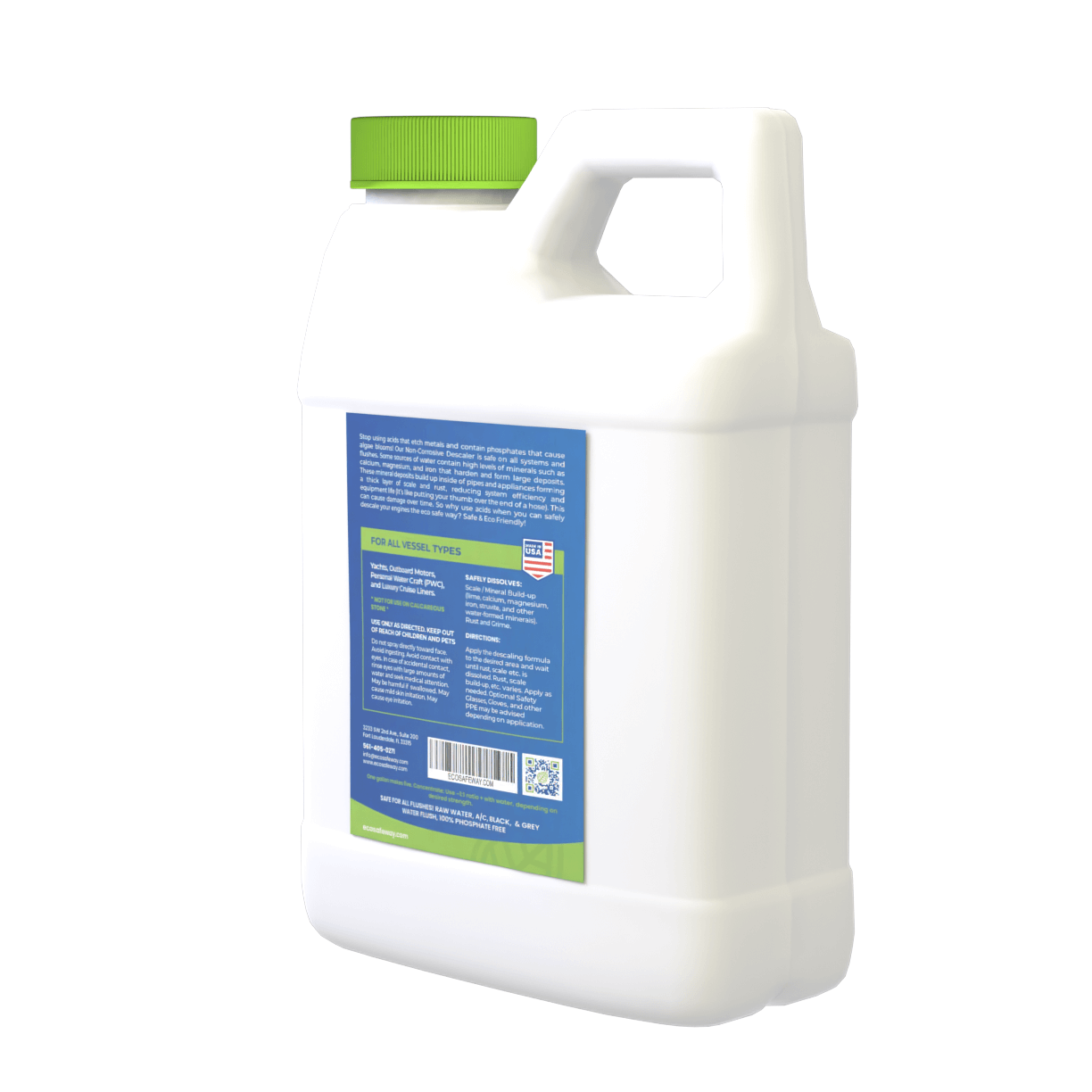 RAW WATER FLUSH, Non-Corrosive Marine Descaler