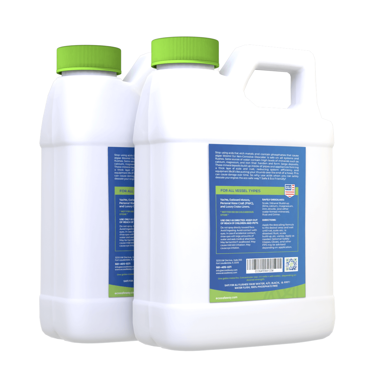 RAW WATER FLUSH, Non-Corrosive Marine Descaler