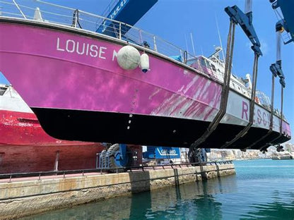 Bottom Paint Alternative: Finsulate® Fiber Antifouling Wrap (8 year warranty, certified installation)  Contact us for QUOTES.