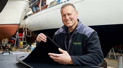 Finsulate antifouling wrap as a bottom paint alternative on yacht hull
