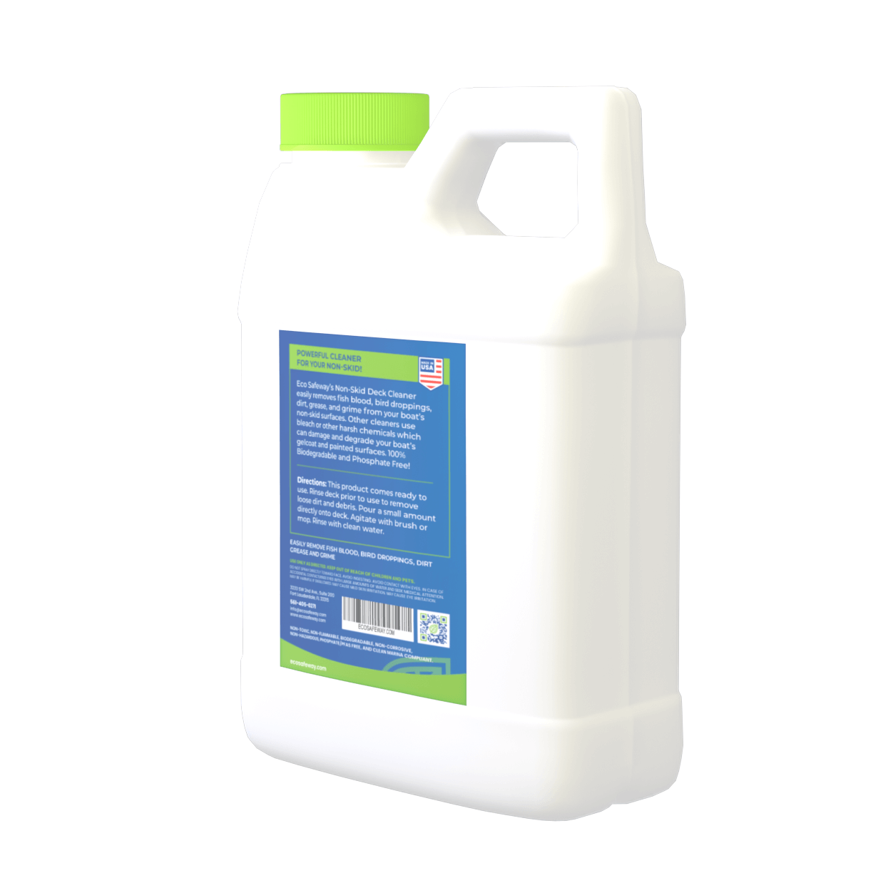 Eco Safeway biodegradable non-skid deck cleaner for boats