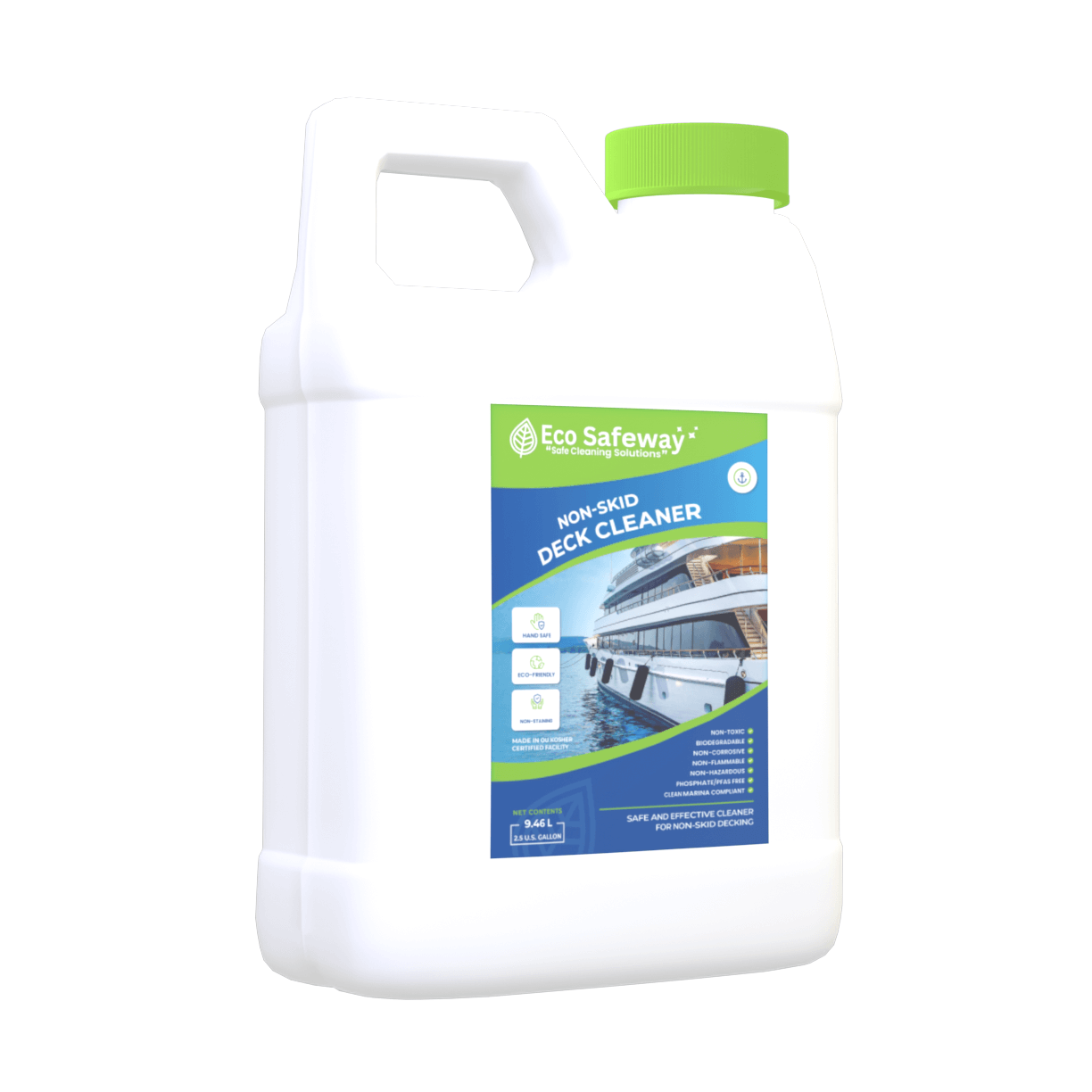Eco Safeway biodegradable teak cleaner and brightener for marine decks