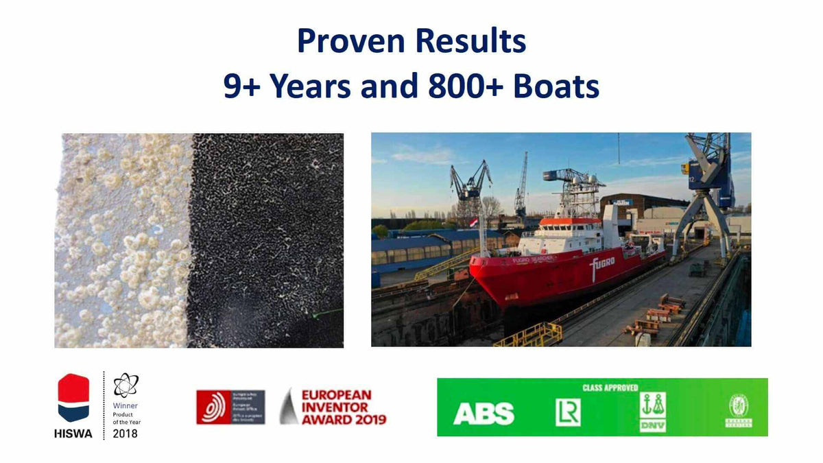 Finsulate fiber antifouling wrap on yacht hull as bottom paint alternative