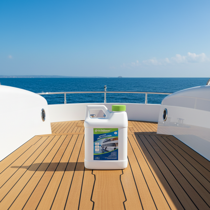 Eco Safeway biodegradable pH neutral deck cleaner bottle for marine decks