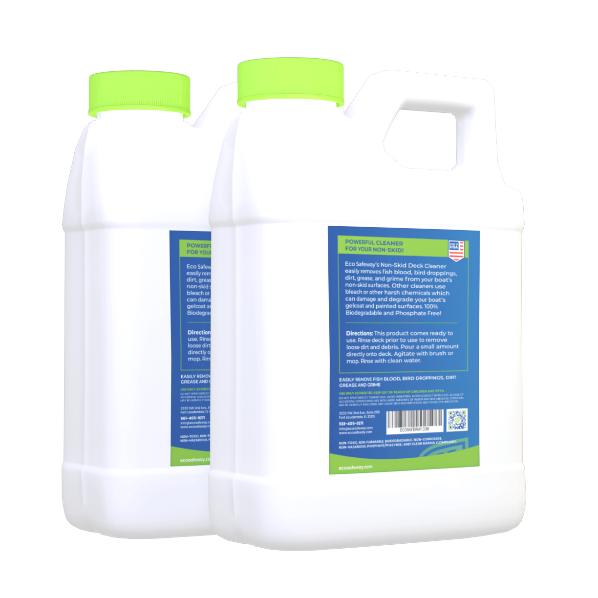 Eco Safeway PH neutral biodegradable deck cleaner bottle for marine and teak decks