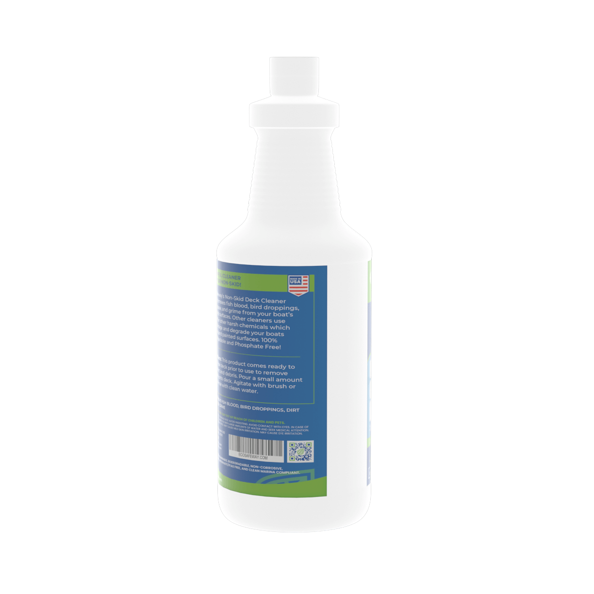 Eco Safeway PH Neutral deck cleaner bottle for teak and non-skid boat decks